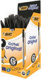 Bic Cristal Ballpoint Pen 1.0mm Tip 0.32mm Line Black (Pack 50) - 8373632 - UK BUSINESS SUPPLIES
