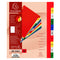 Exacompta Index 1-10 A4 Extra Wide 120 Micron Polypropylene Bright Assorted Colours - 84E - UK BUSINESS SUPPLIES