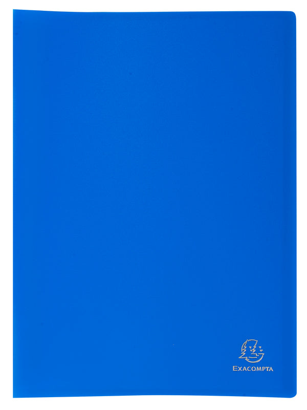 Exacompta A4 Display Book Soft Eco Polypropylene 20 Pocket Blue - 8522E - UK BUSINESS SUPPLIES