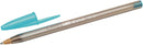 Bic Cristal FUN Turquiose 1.6mm Ballpoint Pen (Pack 20) 929074 - UK BUSINESS SUPPLIES