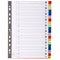 Exacompta Index A-Z A4 120 Micron Polypropylene Bright Assorted Colours - 94E - UK BUSINESS SUPPLIES
