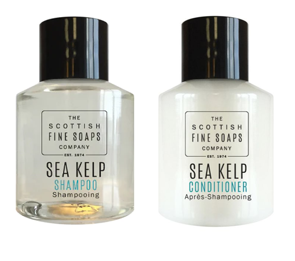 Sea Kelp Conditioner & Shampoo Bottles 30ml  {Hotel Guest House, Travel Sized} - UK BUSINESS SUPPLIES