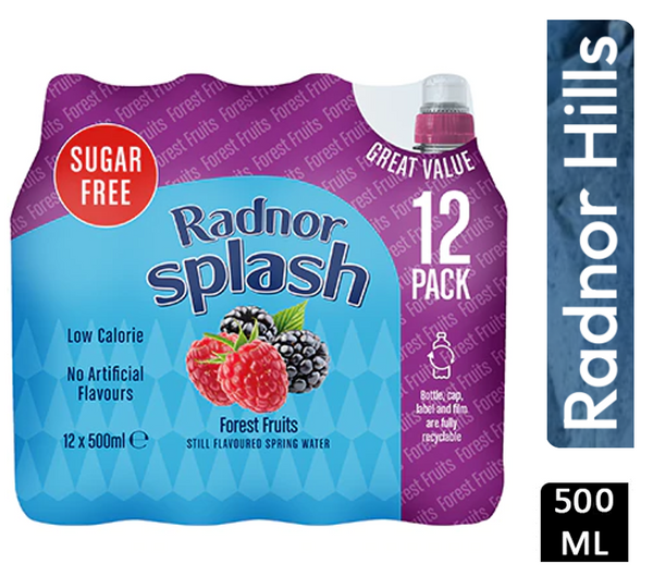 Radnor Splash Sugar Free Forest Fruits 12x500ml - UK BUSINESS SUPPLIES