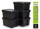 Wham Bam Black Recycled Storage Box 16 Litre - UK BUSINESS SUPPLIES