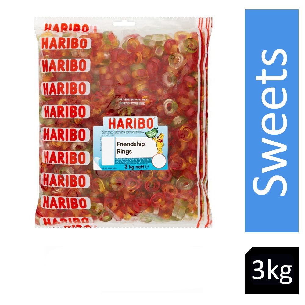 Haribo Friendship Rings Sweets Bag 3kg UK BUSINESS SUPPLIES – UK