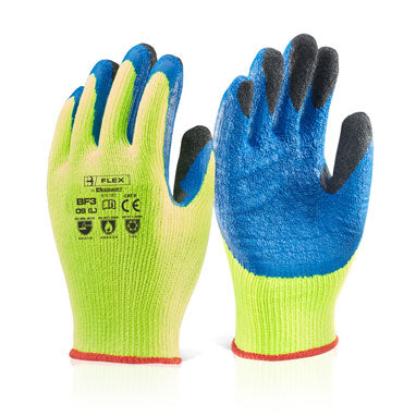 Beeswift Latex Thermo-Star Fully Dipped Yellow Gloves All Sizes (Pair) - UK BUSINESS SUPPLIES