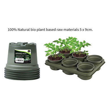Garland Biodegradable Growing Pots Pack 5, 9cm - UK BUSINESS SUPPLIES