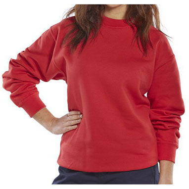Beeswift Workwear Red Sweatshirt - UK BUSINESS SUPPLIES