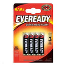 Eveready AAA Super Heavy Duty Pack 4's - UK BUSINESS SUPPLIES