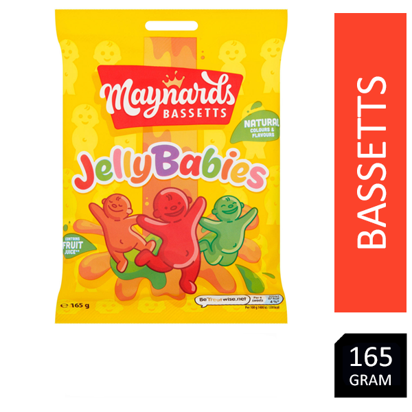 Maynards Bassetts Jelly Babies Sweets Bag 165g - UK BUSINESS SUPPLIES
