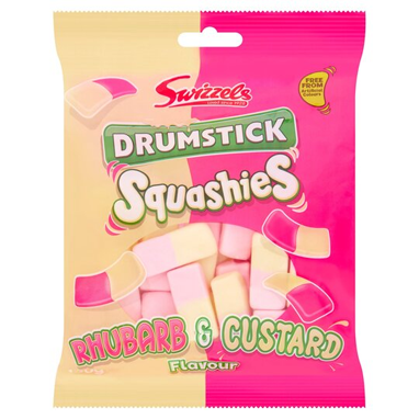 Swizzels Drumstick Squashies Rhubarb & Custard 160g - UK BUSINESS SUPPLIES