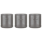 Accents Charcoal Tea/Coffee/Sugar Canisters 3 Set - UK BUSINESS SUPPLIES