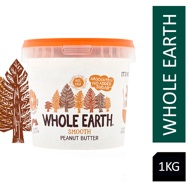 Whole Earth Smooth Peanut Butter 1kg - UK BUSINESS SUPPLIES