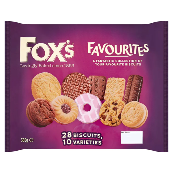 Fox's Favourites Assortment Biscuit Selection Pack 6 x 365g - UK BUSINESS SUPPLIES