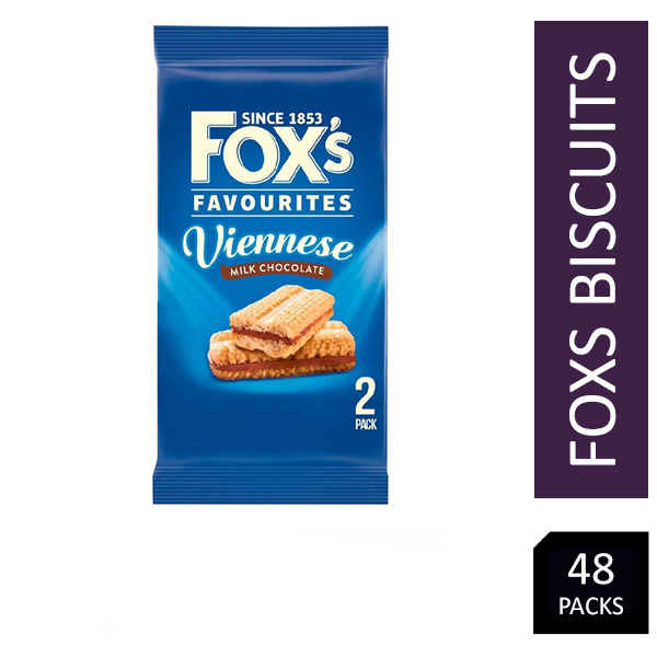 Fox’s Viennese Milk Chocolate Sandwich Twinpack 48's - UK BUSINESS SUPPLIES