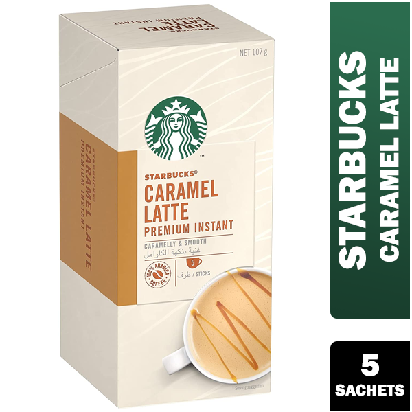 Starbucks White Caramel Latte Instant Coffee Sachets 5x21.5g - UK BUSINESS SUPPLIES