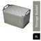 Strata Weave Baskets with Lids 8 Litre Home Multipurpose Storage Organiser - COOL GREY - UK BUSINESS SUPPLIES