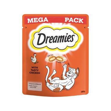 Dreamies Cat Treats with Chicken Mega Pack 6 x 200g {Full Case} - UK BUSINESS SUPPLIES