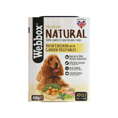 Webbox Adult Dog Food Chicken, Vegetables & Brown Rice 7 x 400g - UK BUSINESS SUPPLIES