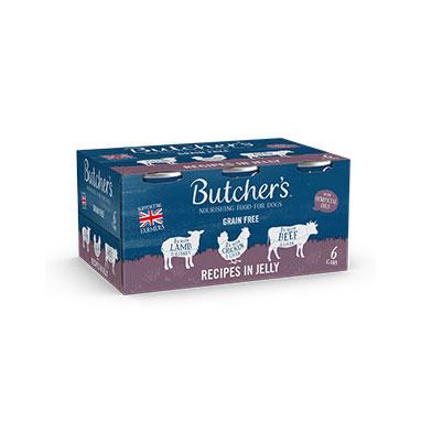 Butcher's Recipes in Jelly Dog Food Tins 6 x 400g - UK BUSINESS SUPPLIES
