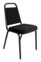 Banqueting Stacking Visitor Chair Black Frme Black Fabric BR000196 - UK BUSINESS SUPPLIES