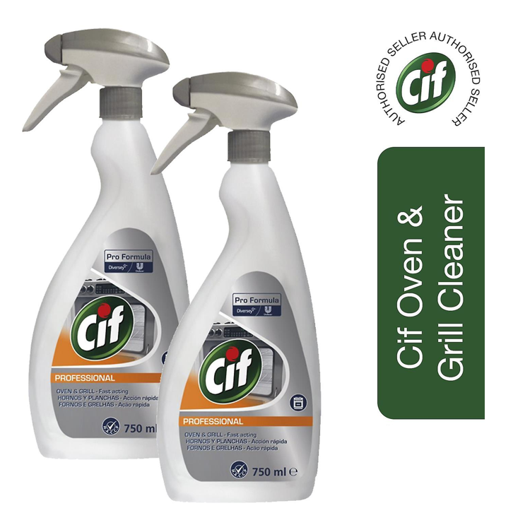 Cif Professional Four & Grill Spray - 3 x 750 ml