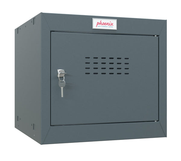 Phoenix CL Series Size 1 Cube Locker in Antracite Grey with Key Lock CL0344AAK - UK BUSINESS SUPPLIES