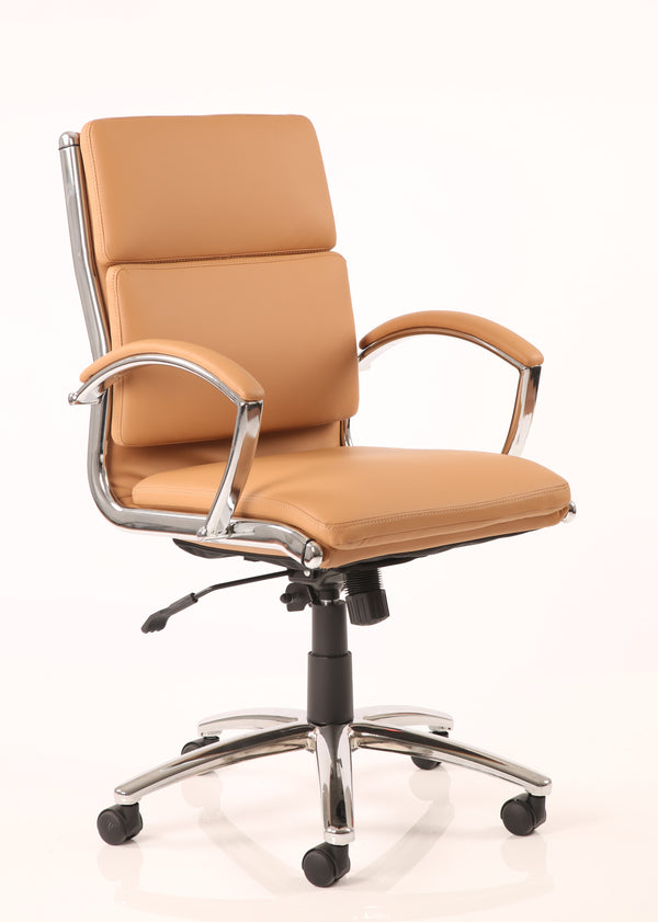Classic Executive Chair Medium Back Tan EX000011 - UK BUSINESS SUPPLIES
