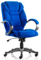 Galloway Executive Chair Blue Fabric EX000031 - UK BUSINESS SUPPLIES