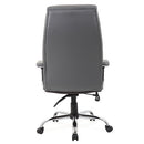 Penza Executive Chair Grey Leather EX000195 - UK BUSINESS SUPPLIES