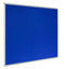 Bi-Office Earth-It Blue Felt Noticeboard Aluminium Frame 900x600mm - FA0343790 - UK BUSINESS SUPPLIES