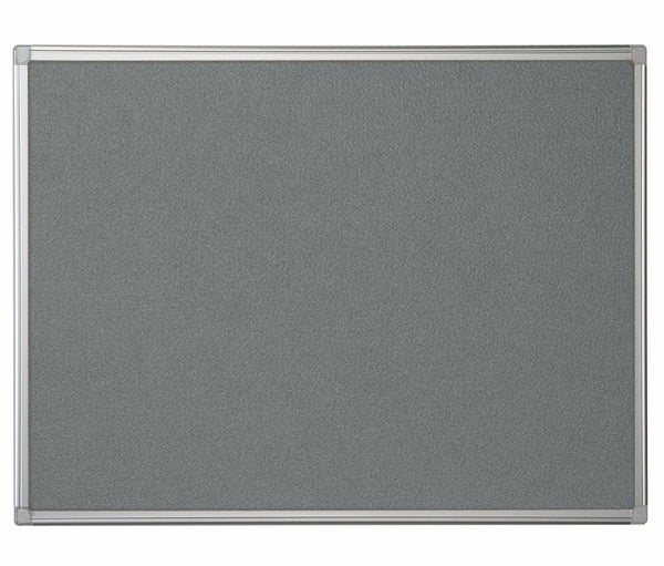 Bi-Office Maya Grey Felt Noticeboard Aluminium Frame 2400x1200mm - FA2142170 - UK BUSINESS SUPPLIES