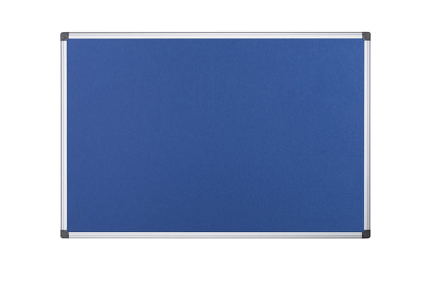 Bi-Office Maya Blue Felt Noticeboard Aluminium Frame 1800x1200mm - FA2743170 - UK BUSINESS SUPPLIES