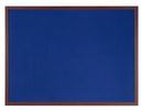 Bi-Office Earth-It Blue Felt Noticeboard Cherry Wood Frame 2400x1200mm - FB8643653 - UK BUSINESS SUPPLIES