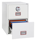 Phoenix Vertical Fire File 2 Drawer Filing Cabinet Elecronic Lock White FS2252E - UK BUSINESS SUPPLIES