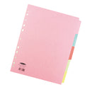 Concord Divider 5 Part A4 160gsm Board Pastel Assorted Colours - 71199/J11 - UK BUSINESS SUPPLIES