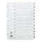 Concord Classic Index 1-12 A4 180gsm Board White with Clear Mylar Tabs 01201/CS12 - UK BUSINESS SUPPLIES