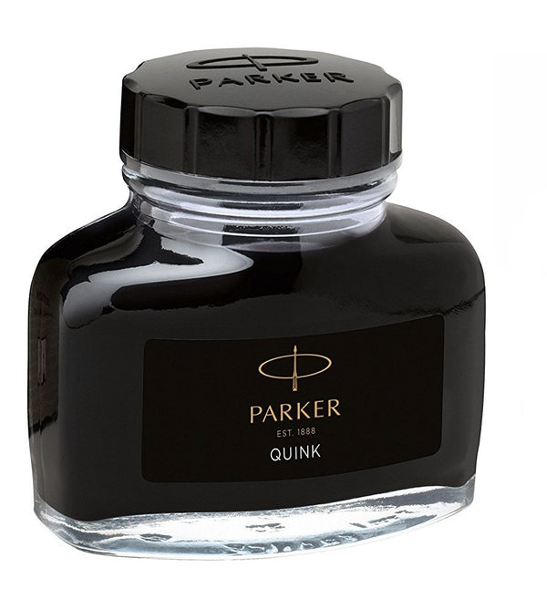 Parker Quink Bottled Refill Ink for Fountain Pens 57ml Black - 1950375 - UK BUSINESS SUPPLIES