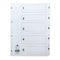 Concord Classic Index 1-5 A4 180gsm Board White with Clear Mylar Tabs 00501/CS5 - UK BUSINESS SUPPLIES