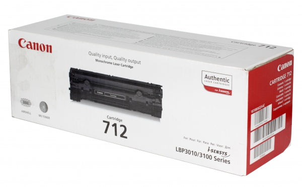 Canon 712BK Black Standard Capacity Toner Cartridge 1.5k pages - 1870B002 - UK BUSINESS SUPPLIES