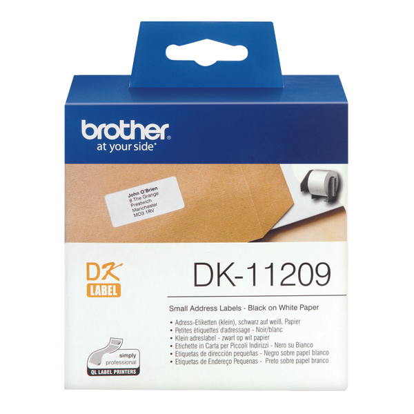 Brother Small Address Label Roll 62mm x 29mm 800 labels - DK11209 - UK BUSINESS SUPPLIES