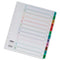 Concord Classic Index 1-12 A4 180gsm Board White with Coloured Mylar Tabs 01301/CS13 - UK BUSINESS SUPPLIES