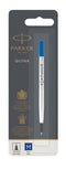 Parker Quink Rollerball Refill for Rollerball Pens Medium Blue (Single Refill) - 1950324 - UK BUSINESS SUPPLIES