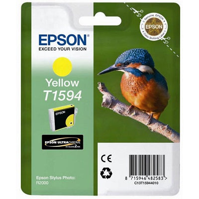 Epson T1594 Kingfisher Yellow Standard Capacity Ink Cartridge 17ml - C13T15944010 - UK BUSINESS SUPPLIES