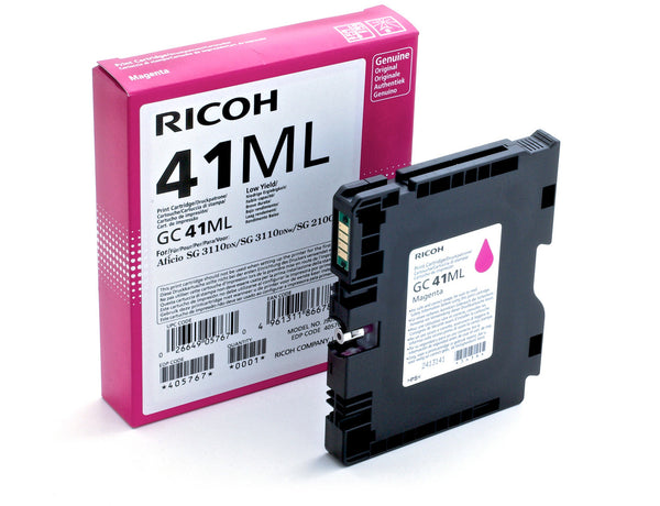 Ricoh GC41ML Magenta Standard Capacity Gel Ink Cartridge 600 pages - 405767 - UK BUSINESS SUPPLIES