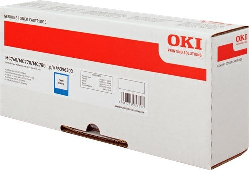 OKI Cyan Toner Cartridge 6K pages - 45396303 - UK BUSINESS SUPPLIES