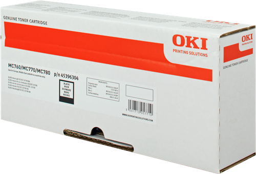 OKI Black Toner Cartridge 8K pages - 45396304 - UK BUSINESS SUPPLIES