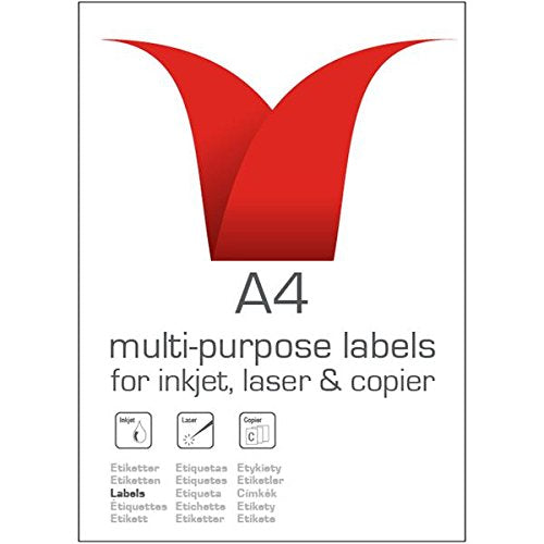 ValueX Multipurpose Label 99.1x38.1mm 14 Per A4 Sheet White (1400 Labels) - 15131SM - UK BUSINESS SUPPLIES