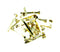 ValueX Paper Fastener 25mm Brass (Pack 500) - 36721 - UK BUSINESS SUPPLIES