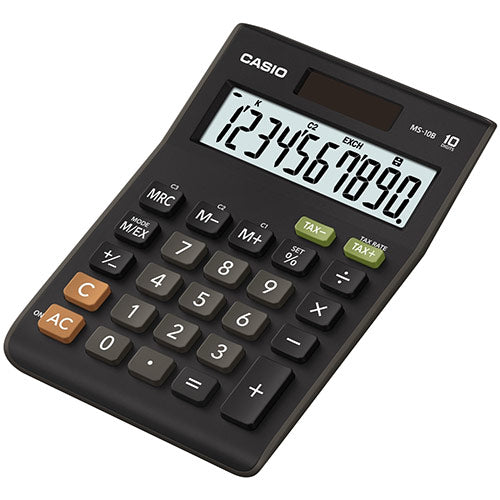 Casio MS-10B 10 Digit Desktop Calculator Black MS-10B-S-EC - UK BUSINESS SUPPLIES